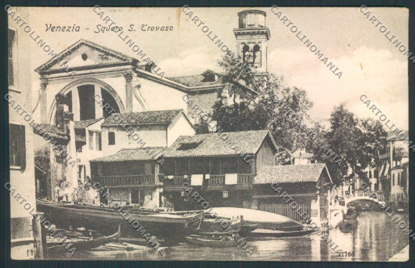 Venezia città Squero Trovaso cartolina MQ2372 – fronte