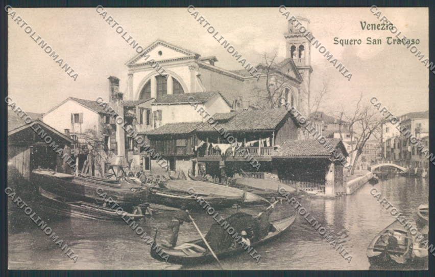 Venezia città Squero Trovaso cartolina MQ2388 – fronte