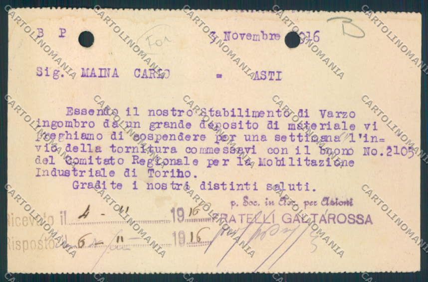 Verona città Commerciale FORI cartolina MQ2413 – retro