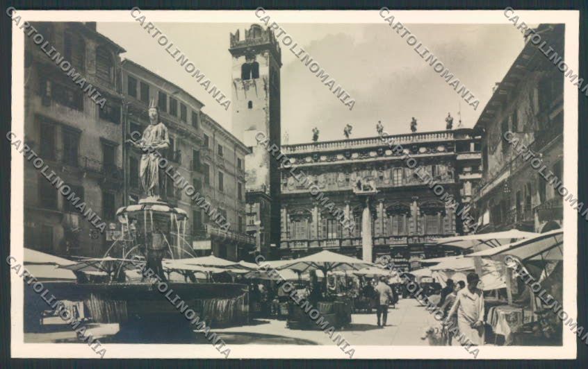 Verona città Mercato Foto cartolina MQ2421 – fronte
