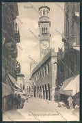 Verona città Via Pellicciai PIEGHINA cartolina MQ2457 – fronte