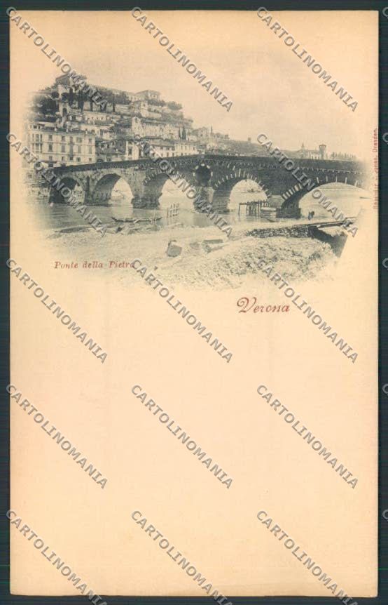 Verona città Ponte Pietra COLLA cartolina MQ2458 – fronte