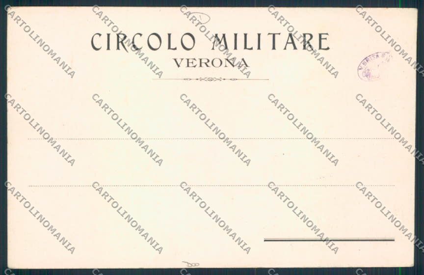 Verona Circolo Militare cartolina MQ2466 – retro