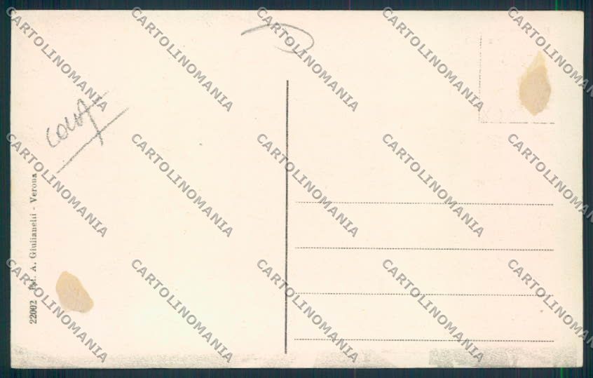 Verona città Tram COLLA cartolina MQ2473 – retro