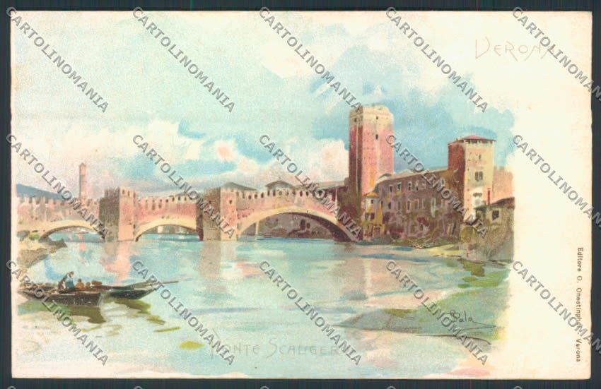 Verona Illustrata città cartolina MQ2487 – fronte
