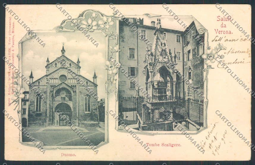 Verona città PIEGHINE cartolina MQ2494 – fronte