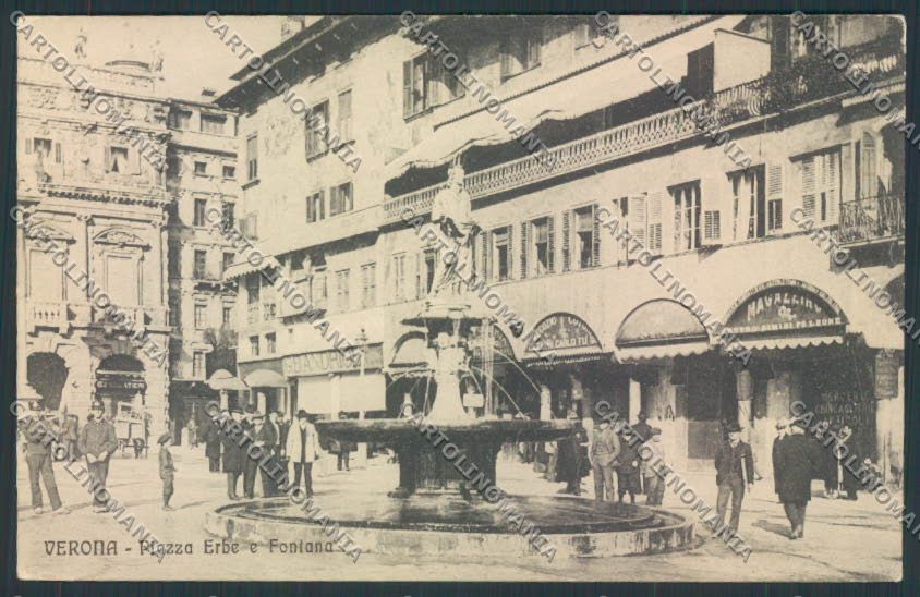 Verona città Piazza Erbe cartolina MQ2523 – fronte