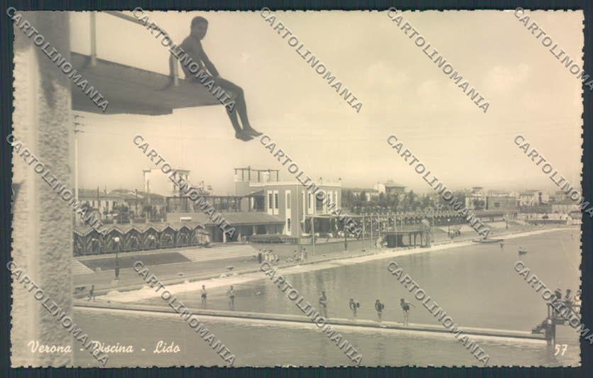 Verona città Lido Foto cartolina MQ2552 – fronte