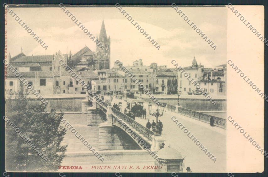 Verona città Ponte Navi cartolina MQ2554 – fronte