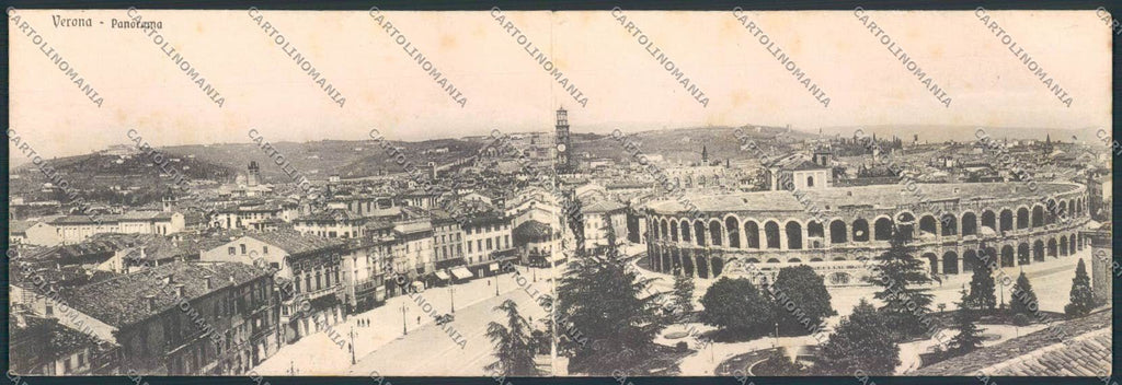 Verona città Doppia cartolina MQ2557 – fronte