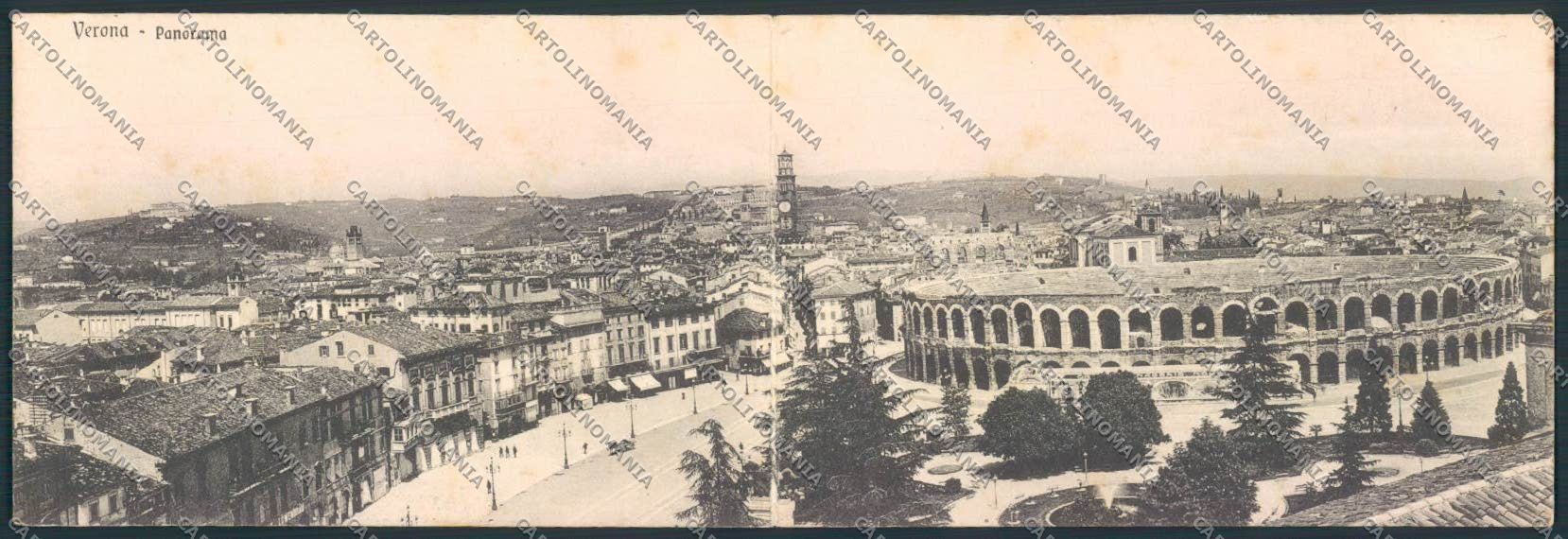 Verona città Doppia cartolina MQ2557 – fronte