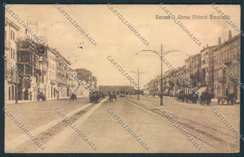 Verona città PIEGA cartolina MQ2559 – fronte