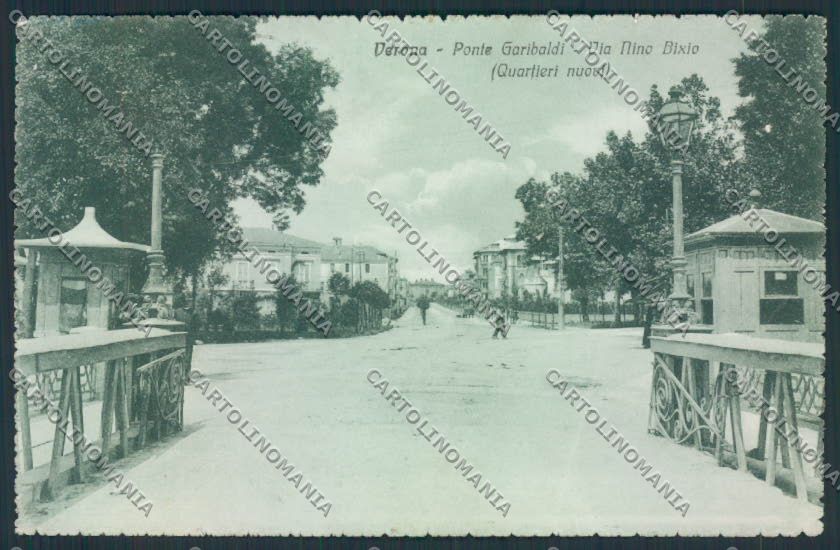 Verona città Via Bixio cartolina MQ2564 – fronte