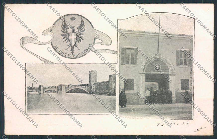 Verona città Distretto Militare cartolina MQ2568 – fronte