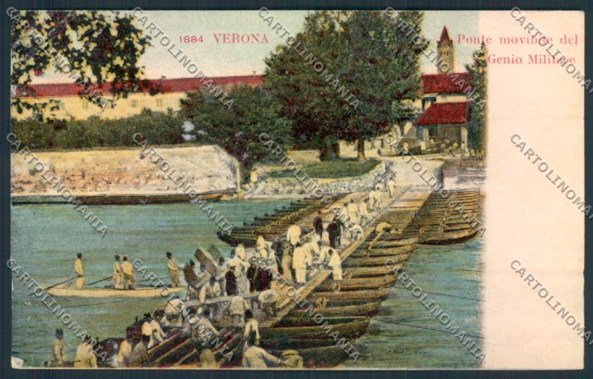 Verona città Genio Militare cartolina MQ2579 – fronte
