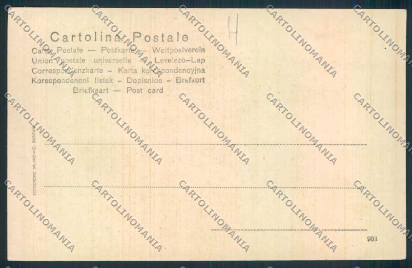 Verona città Genio Militare cartolina MQ2579 – retro