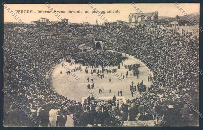 Verona città Arena cartolina MQ2596 – fronte