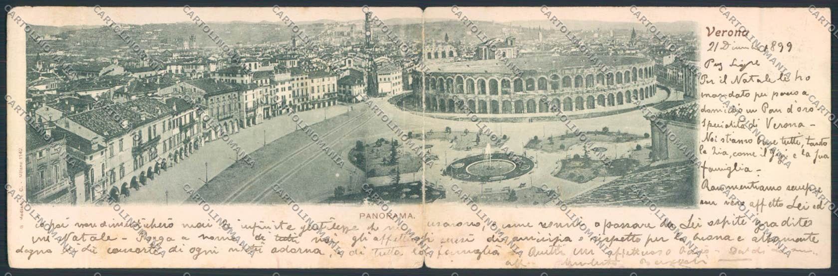 Verona città Doppia cartolina MQ2609 – fronte