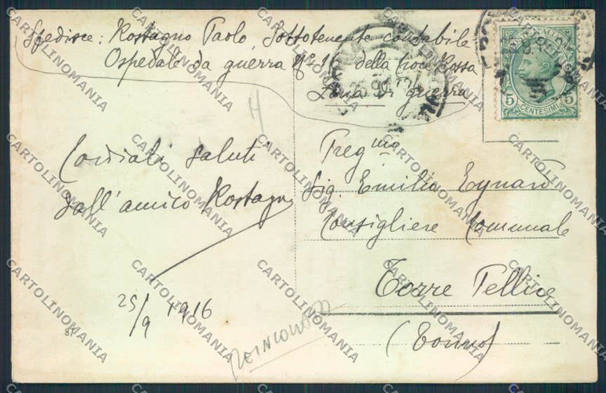 Verona città Via Mazzini REINCOLLATA cartolina MQ2633 – retro