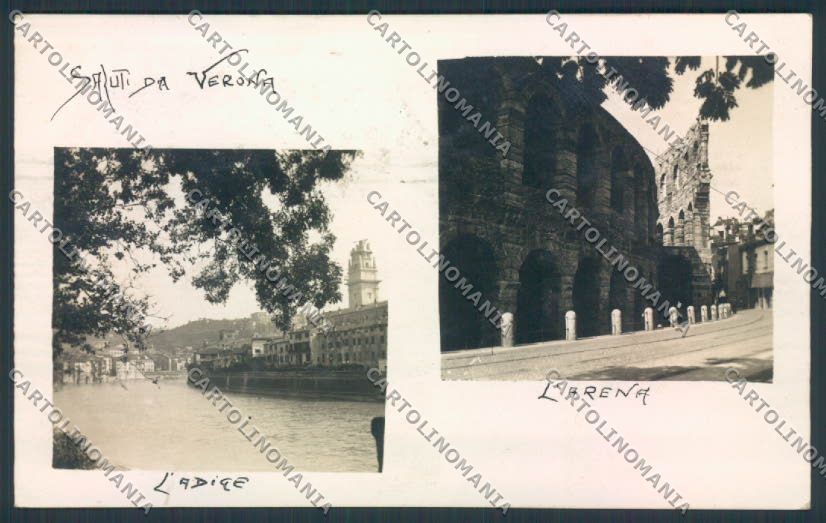 Verona città Saluti da Foto cartolina MQ2641 – fronte
