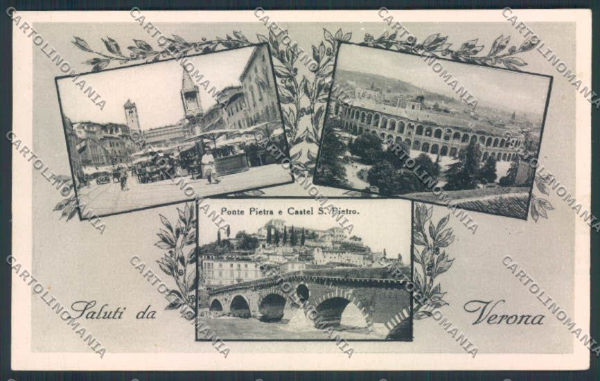 Verona città Saluti da cartolina MQ2642 – fronte