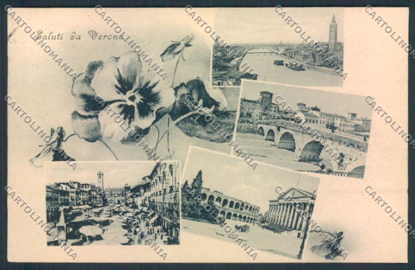 Verona città Saluti da cartolina MQ2648 – fronte