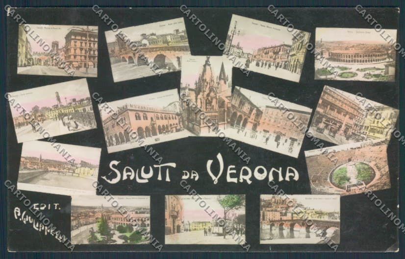 Verona città Saluti da Foto cartolina MQ2650 – fronte
