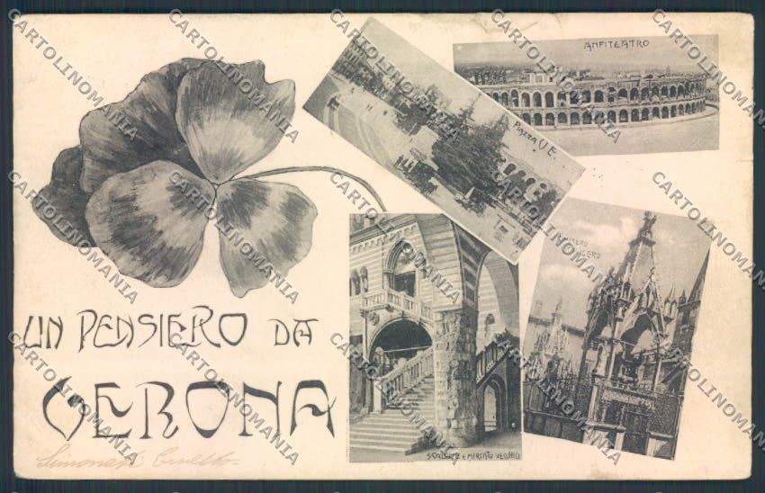 Verona città STRAPPI SCOLLATA cartolina MQ2661 – fronte
