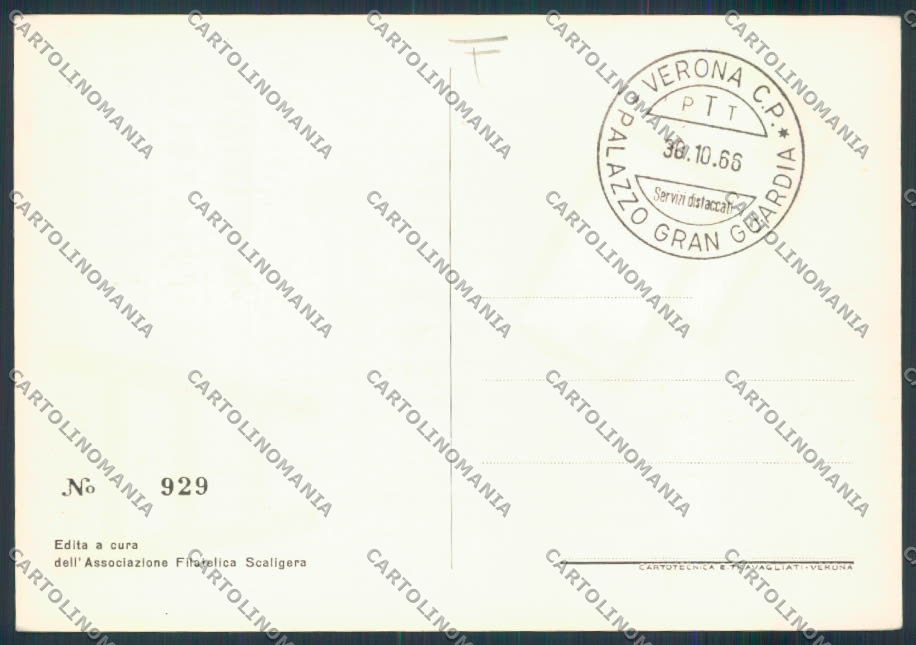 Verona Filatelia FG cartolina MQ2693 – retro