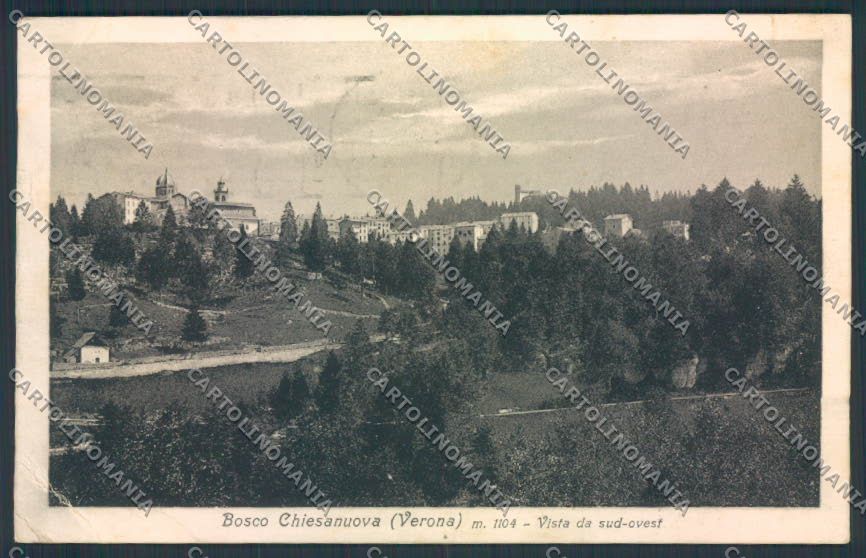 Verona Bosco Chiesanuova PIEGHINE cartolina MQ2701 – fronte
