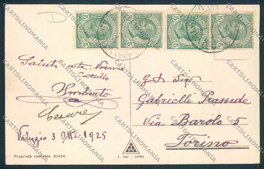 Verona Borghetto Valeggio cartolina MQ2705 – retro