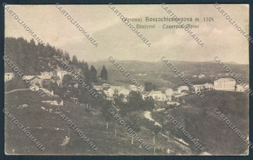 Verona Bosco Chiesanuova Alpini cartolina MQ2713 – fronte