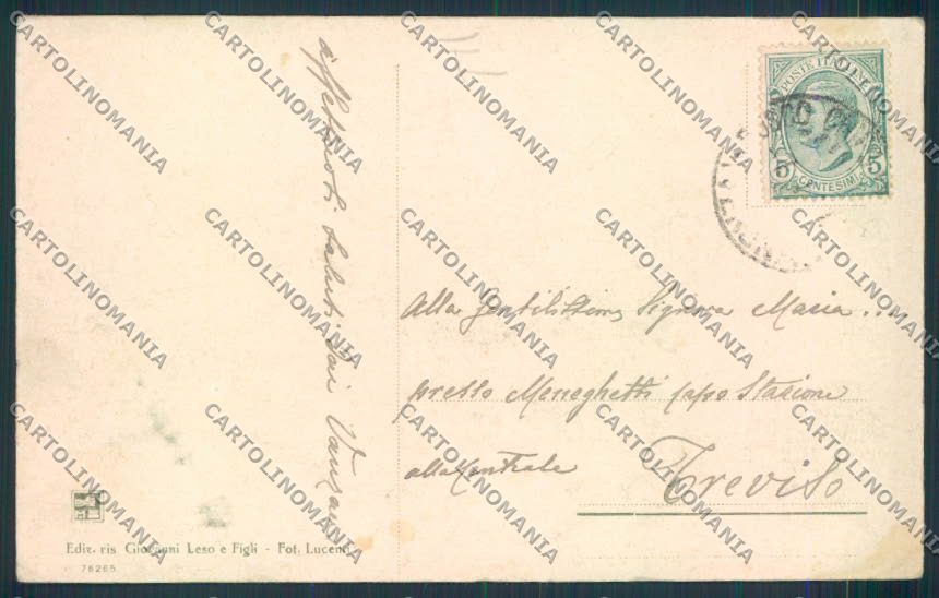 Verona Bosco Chiesanuova Alpini cartolina MQ2713 – retro