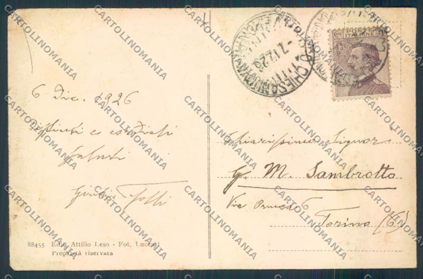 Verona Bosco Chiesanuova PIEGA cartolina MQ2737 – retro