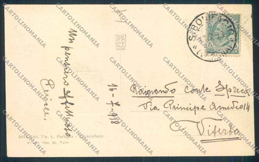 Verona San Bonifacio cartolina MQ2752 – retro