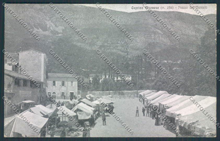 Verona Caprino Veronese Mercato cartolina MQ2765 – fronte