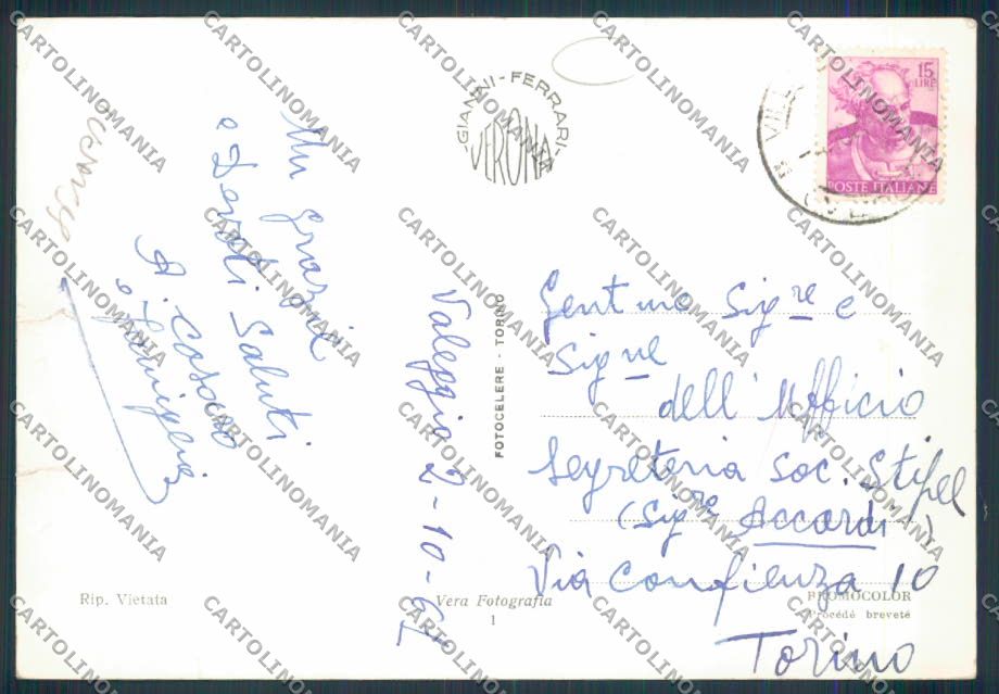 Verona Valeggio Mincio STRAPPI Foto FG cartolina MQ2768 – retro
