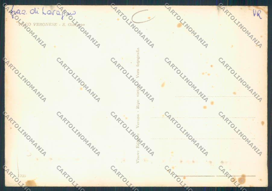 Verona Vago Veronese ADESIVO Foto FG cartolina MQ2783 – retro