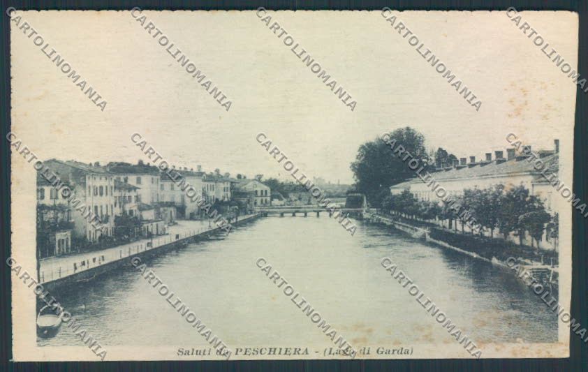 Verona Peschiera RIFILATA cartolina MQ2799 – fronte