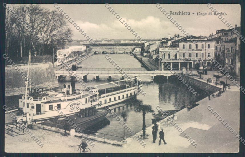Verona Peschiera Battello cartolina MQ2811 – fronte
