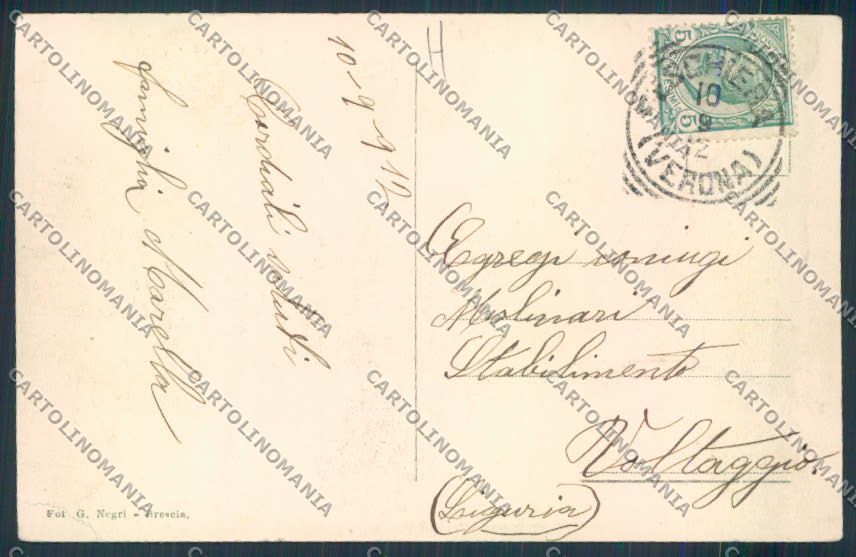 Verona Peschiera Battello cartolina MQ2811 – retro
