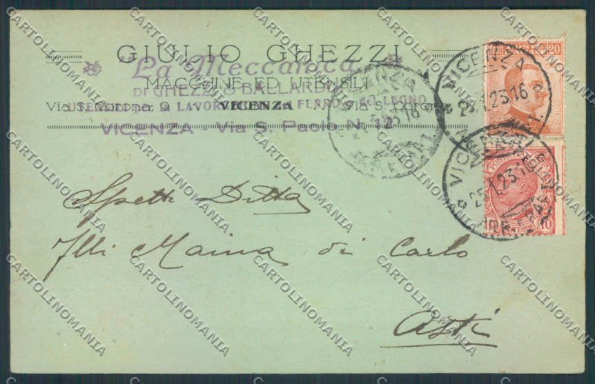 Vicenza Commerciale cartolina MQ2818 – fronte