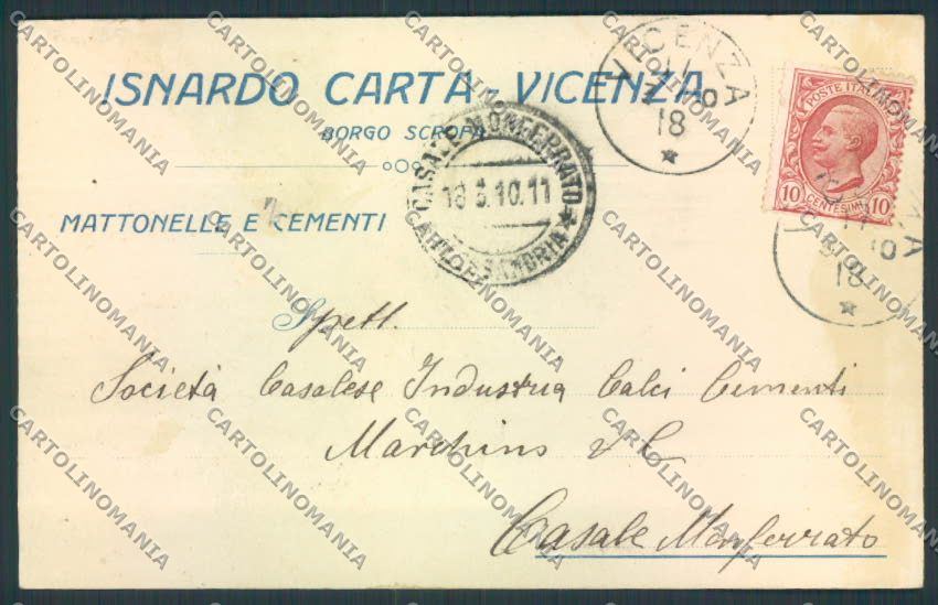 Vicenza Commerciale cartolina MQ2820 – fronte
