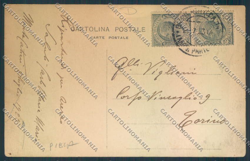 Pistoia Montecatini PIEGA Foto cartolina MQ2890 – retro