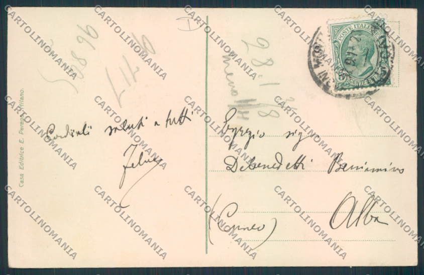 Pistoia Montecatini SCOLLATA cartolina MQ2898 – retro