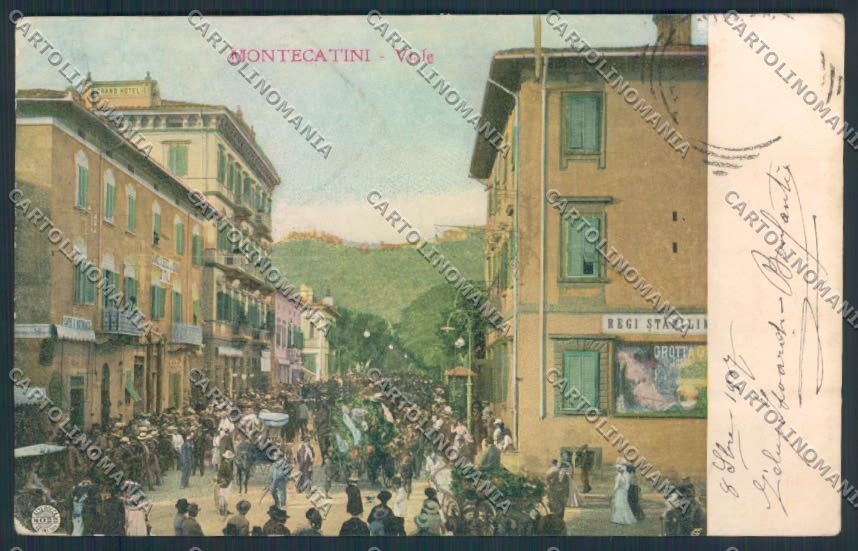 Pistoia Montecatini Alterocca cartolina MQ2910 – fronte