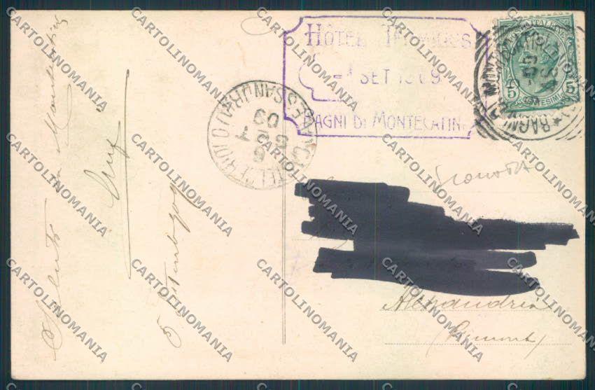 Pistoia Montecatini Funicolare SCOLLATA cartolina MQ2919 – retro