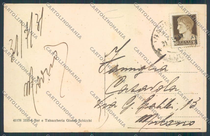 Lucca Viareggio cartolina MQ2923 – retro