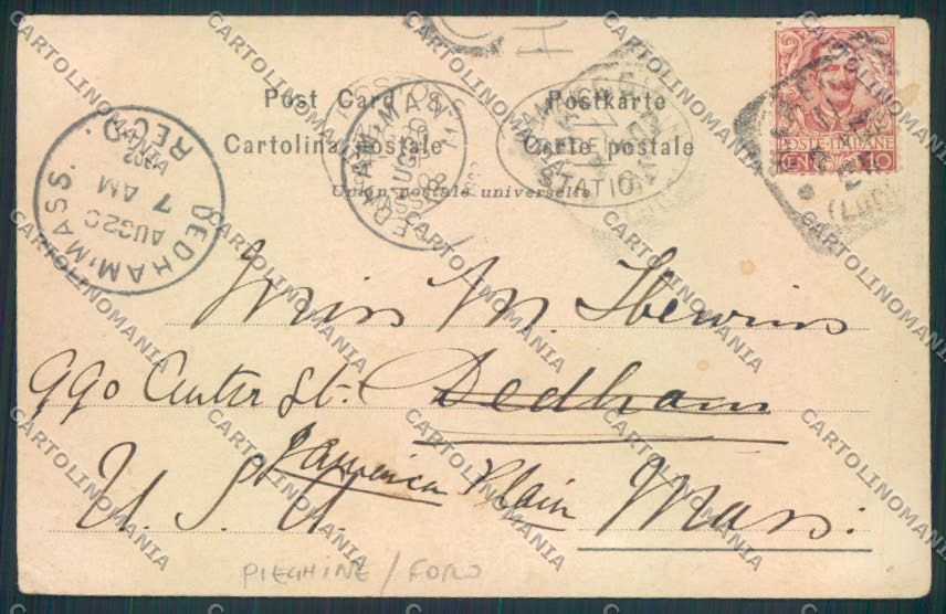 Lucca Viareggio Alterocca PIEGHINE FORO cartolina MQ2934 – retro