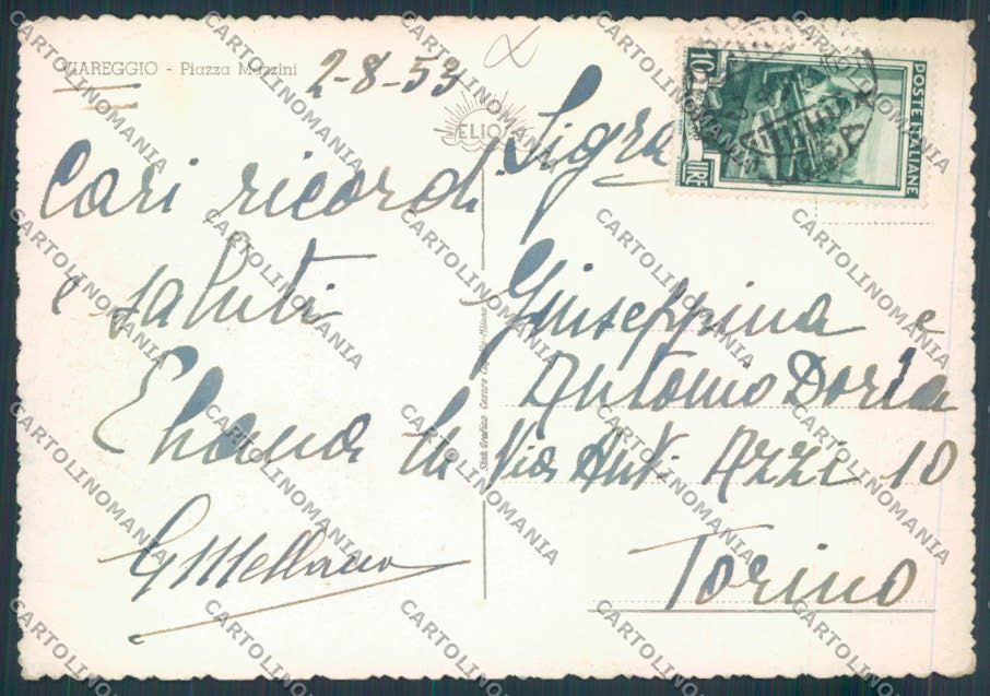 Lucca Viareggio FG cartolina MQ2935 – retro